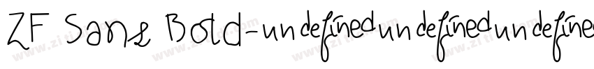 ZF Sans Bold字体转换